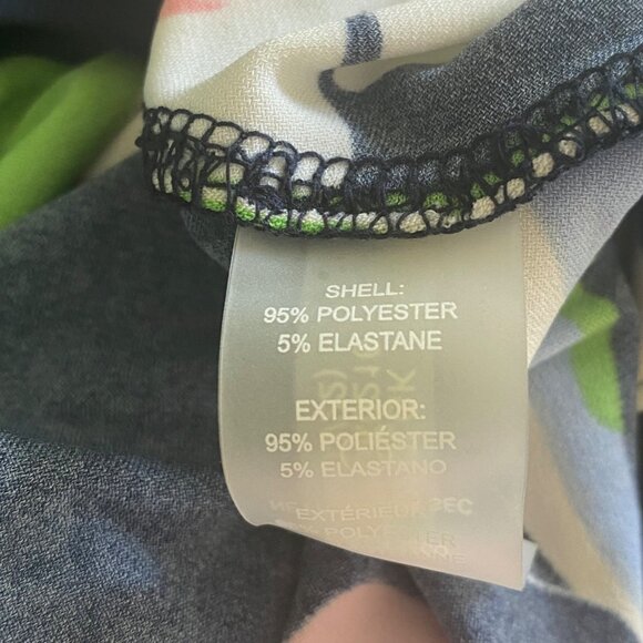 Tommy Hilfiger Isla Floral Midi Dress Sky Captain Bloom Tie Front Women's Size 8 - Picture 11 of 12